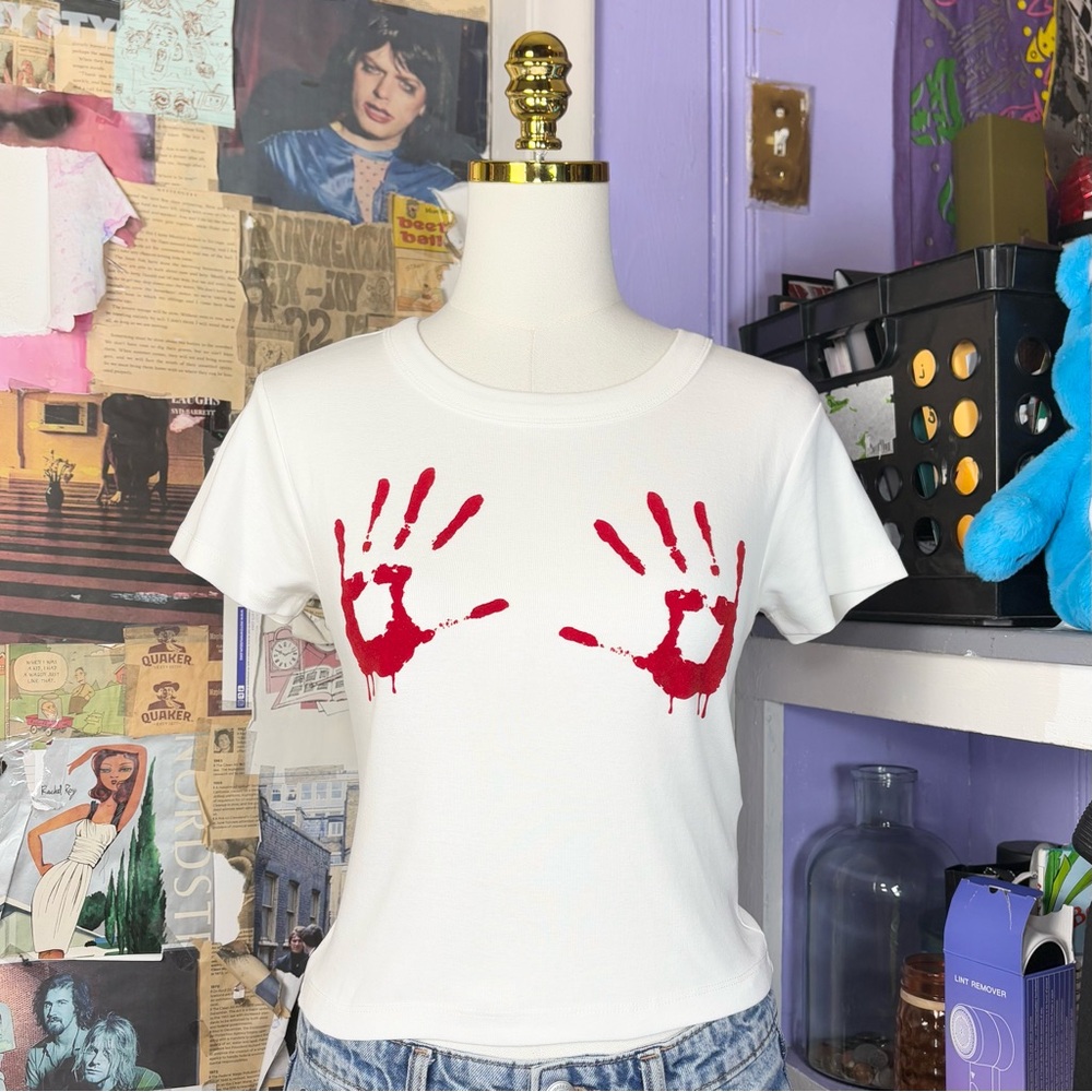 Bloody Handprint Graphic Tee (NWTs)
